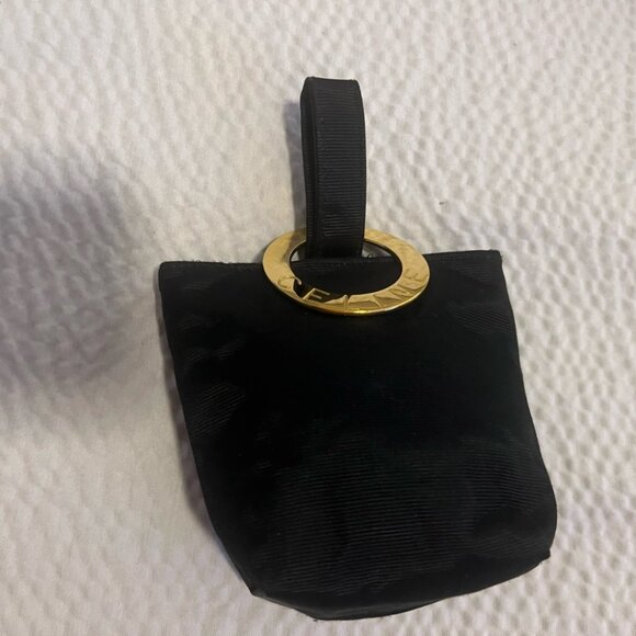 Authentic Celine Triumph Arc Pouch – Black with Gold Hardware, Exquisite Lux - Picture 10 of 15